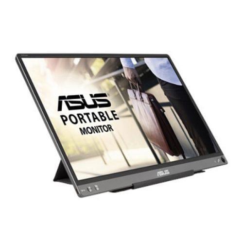 Asus 15.6" Portable IPS Monitor (ZenScreen MB16ACE), 1920 x 1080, USB-C (USB-A adapter), USB-powered, Auto-rotatable, Smart Case Stand-PCR Business Solutions Ltd